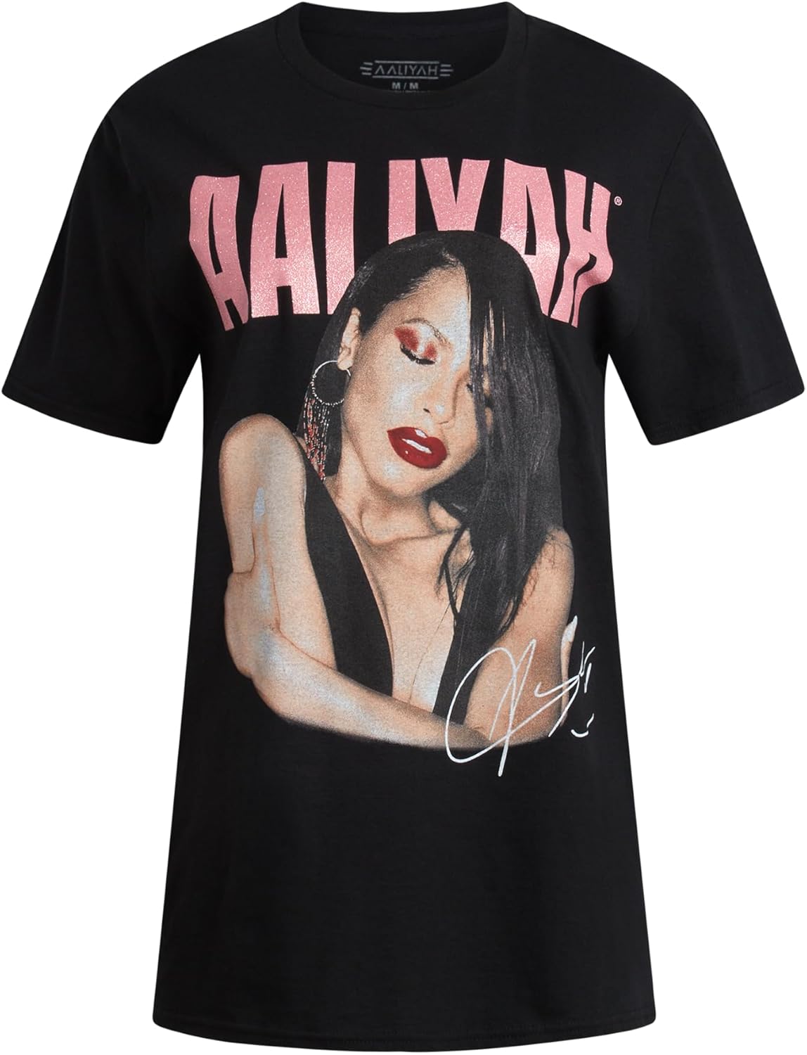 Aaliyah Womens T Shirts - Soft Lightweight Crewneck Graphic Tees Concert Tshirts - Y2k Shirts for Women (Sizes: S-XL)