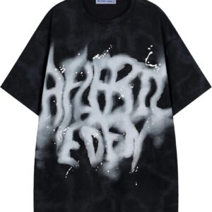 Aelfric Eden Mens Graphic Tee Shirts Oversized Baggy Loose Cotton T-Shirt Streetwear Casual Summer Y2k Shirt