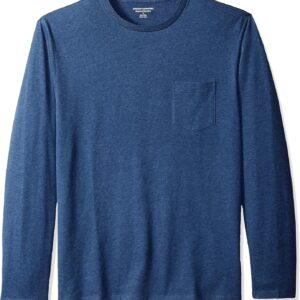 Amazon Essentials Men's Regular-Fit Crewneck T-Shirts, Long-Sleeve