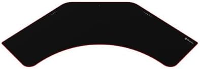 Arozzi Arena Angelo UltrawideFull Surface Water Resistant Desk Mat 3 Custom Monitor Mount Cut Outs and Under The Desk Cable Management (Black)