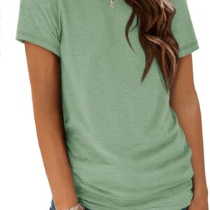 ATHMILE Womens T Shirt Summer Tops Short Sleeve Fashion School Teachers Clothes 2025 Spring Beach Vacation Trendy