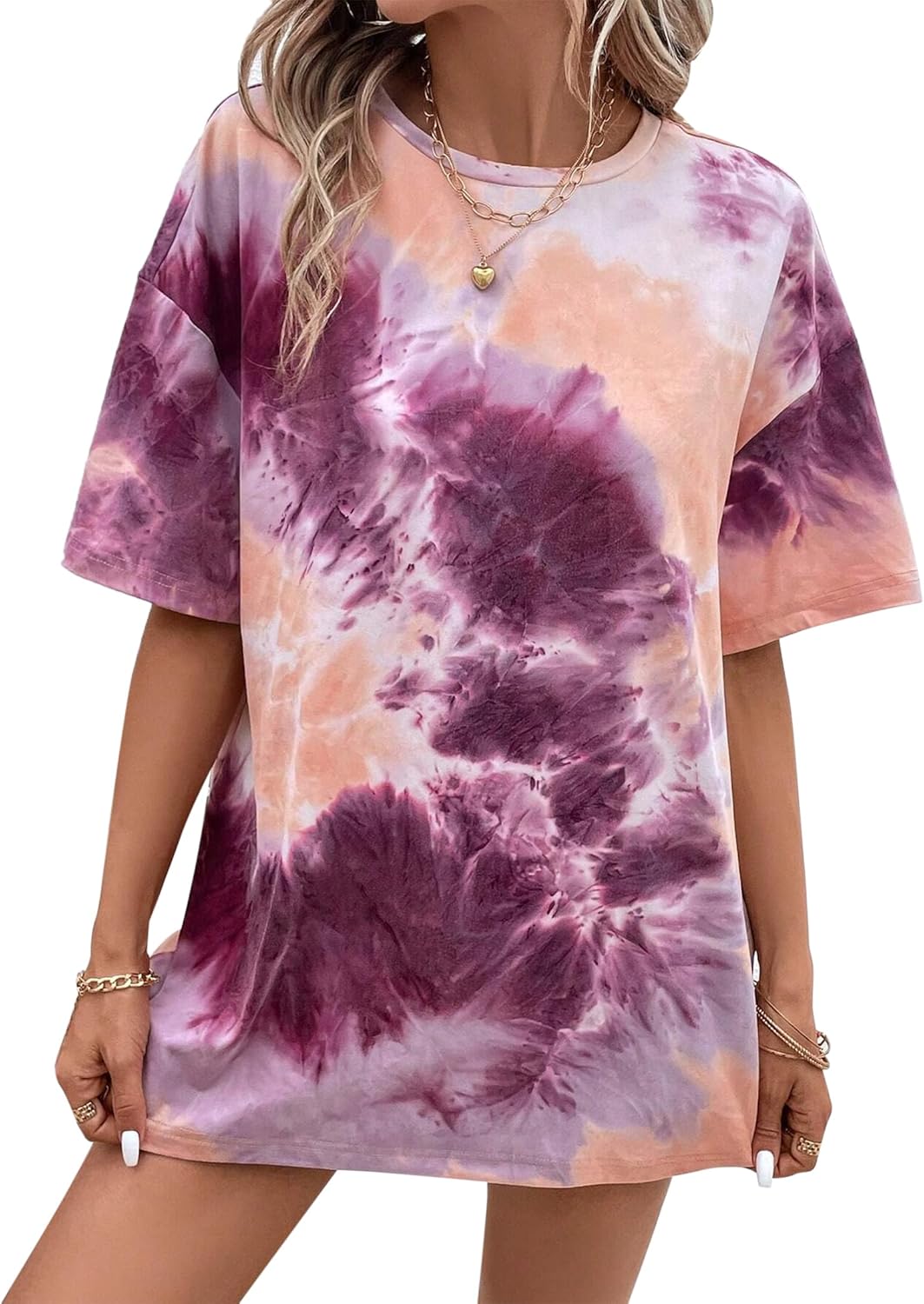 Avanova Women Graphic Letter Print Oversized T Shirt Short Sleeve Casual Summer Loose Fit Tee Top - Image 15