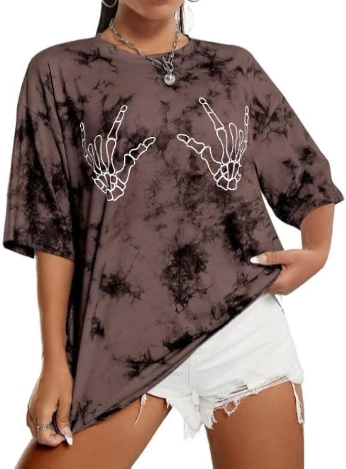 Avanova Women Graphic Letter Print Oversized T Shirt Short Sleeve Casual Summer Loose Fit Tee Top - Image 13