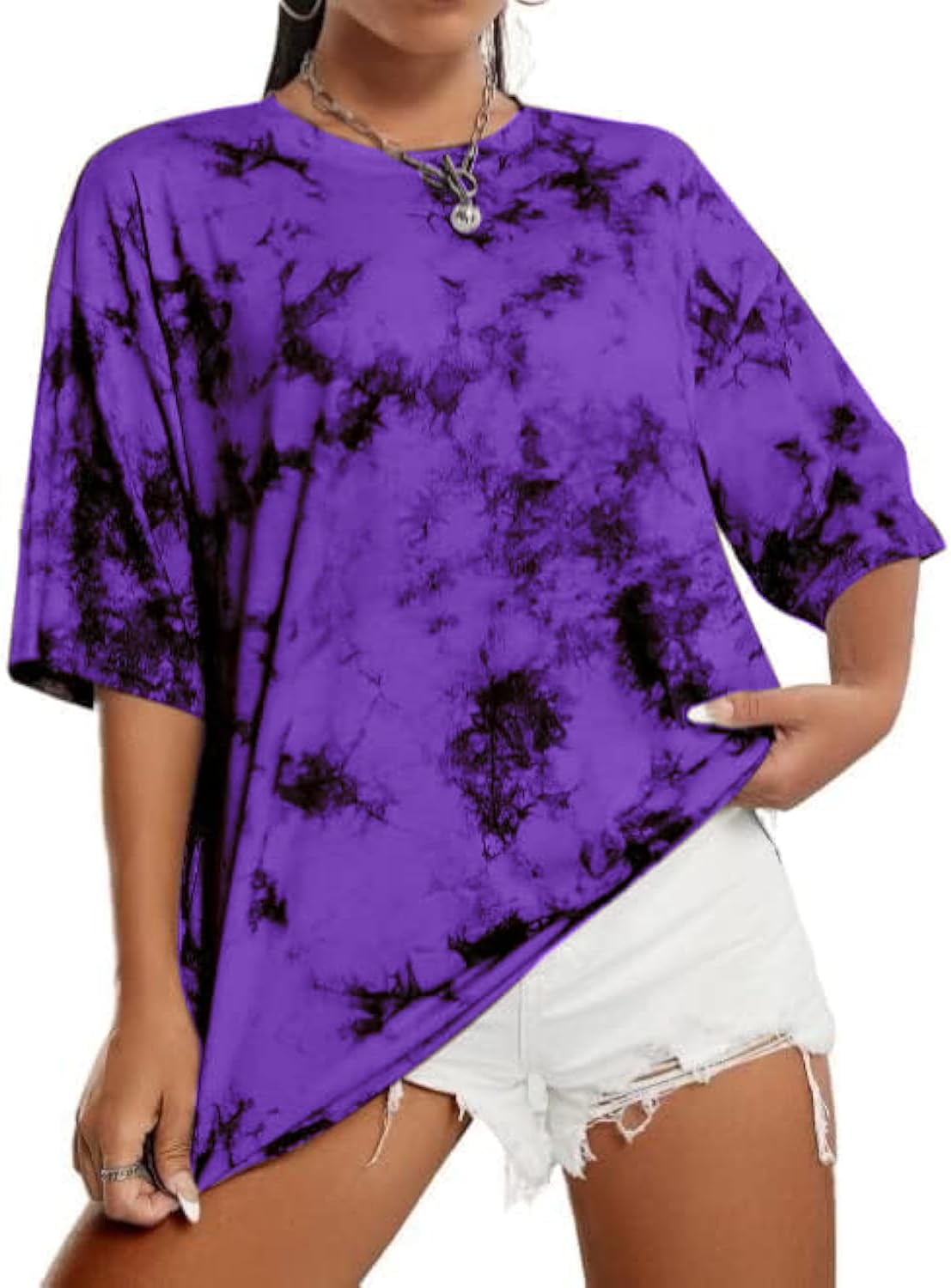 Avanova Women Graphic Letter Print Oversized T Shirt Short Sleeve Casual Summer Loose Fit Tee Top - Image 17