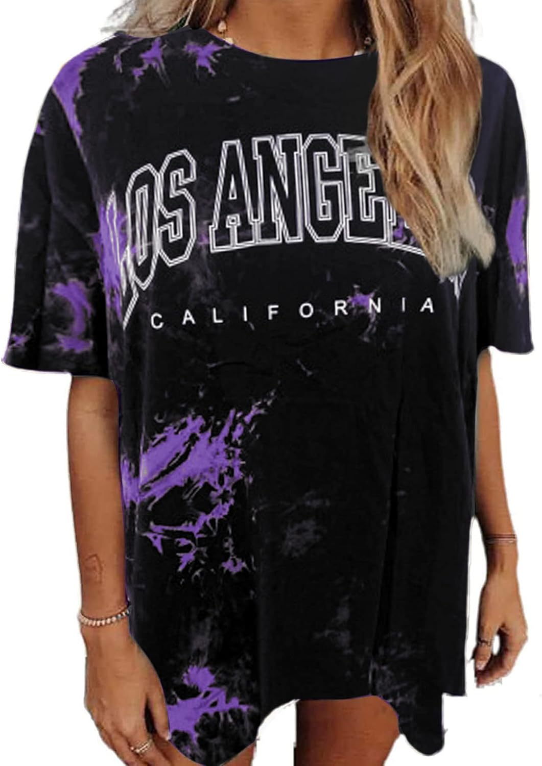 Avanova Women Graphic Letter Print Oversized T Shirt Short Sleeve Casual Summer Loose Fit Tee Top - Image 14