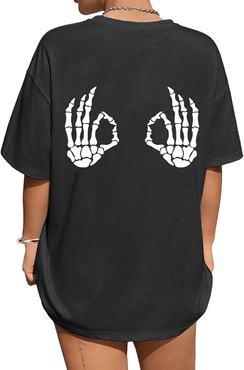 Avanova Women Graphic Letter Print Oversized T Shirt Short Sleeve Casual Summer Loose Fit Tee Top