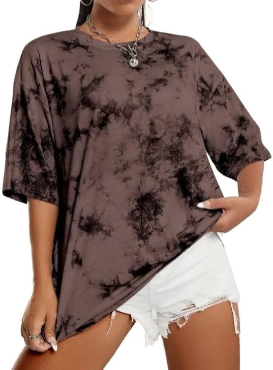 Avanova Women Graphic Letter Print Oversized T Shirt Short Sleeve Casual Summer Loose Fit Tee Top - Image 15