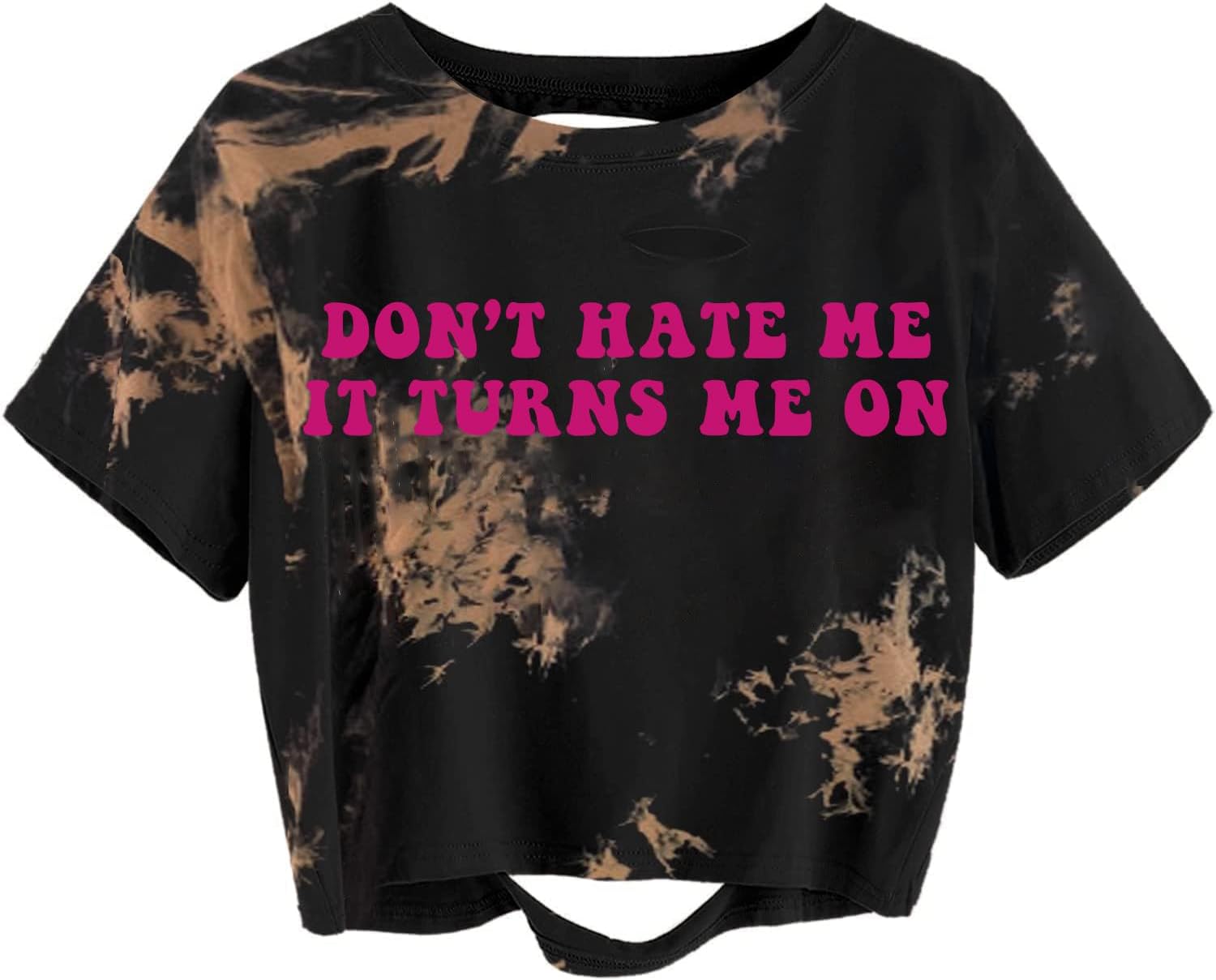 Avanova Women Los Angeles Graphic Distressed Oversized Crop Top Short Sleeve Ripped Boxy Loose Tee Shirt - Image 21