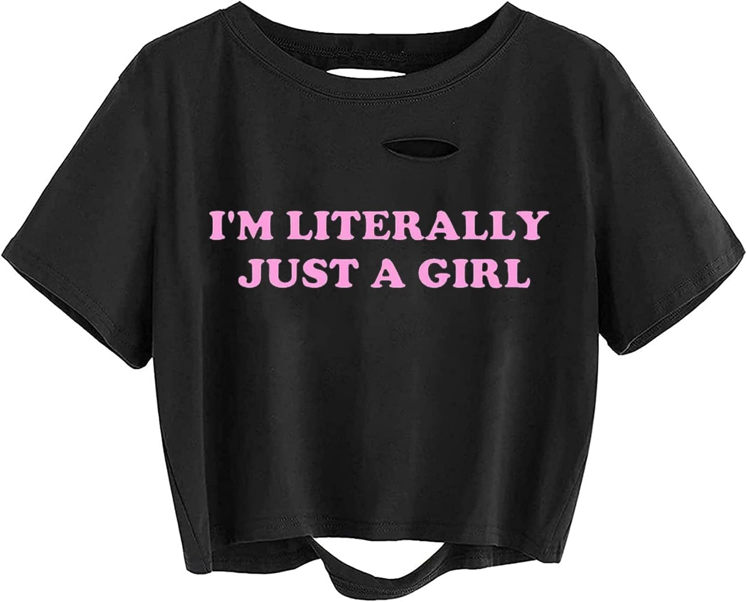 Avanova Women Los Angeles Graphic Distressed Oversized Crop Top Short Sleeve Ripped Boxy Loose Tee Shirt - Image 14