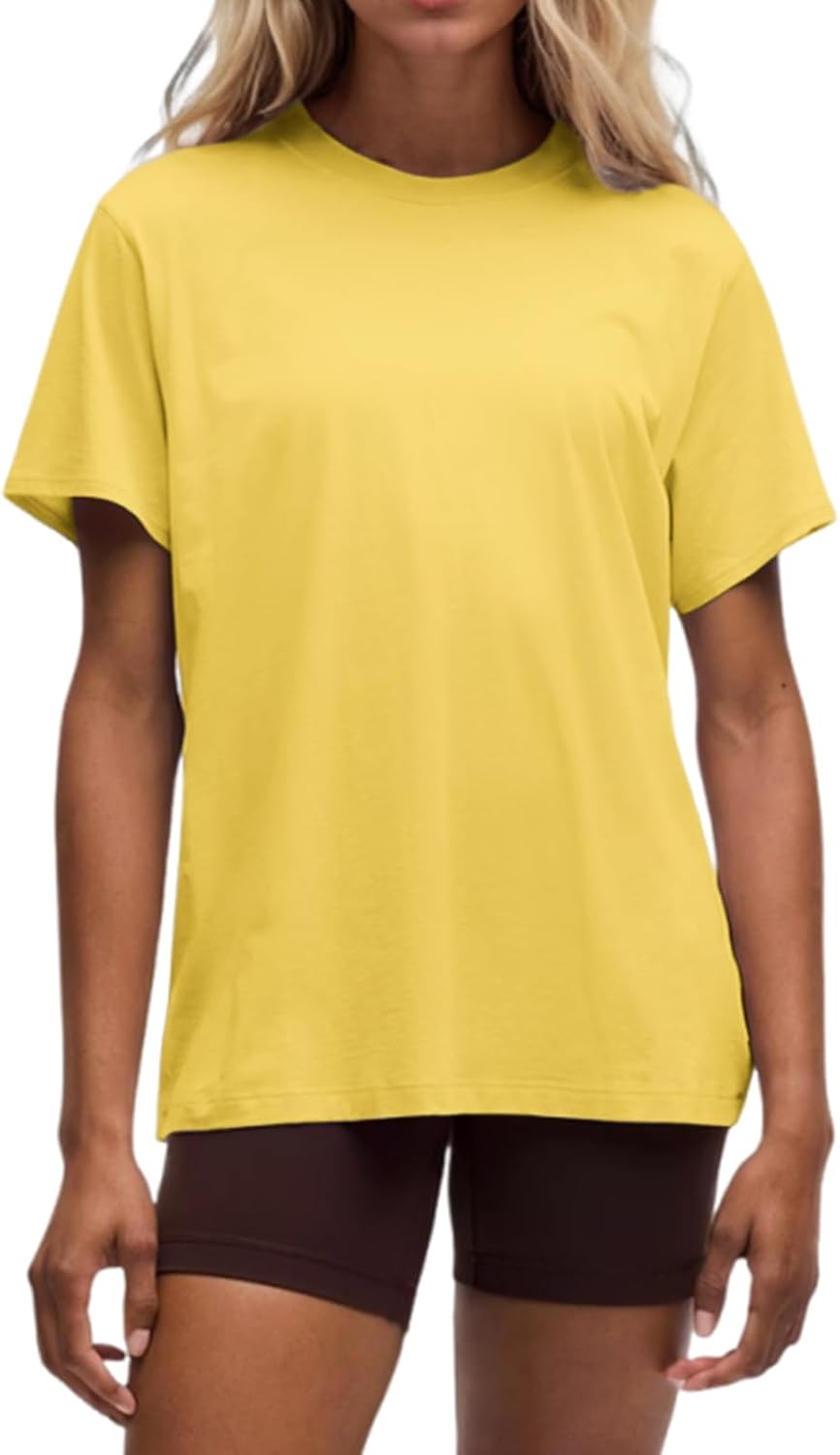 BINTEHGS Oversized Grunge Vintage t Shirts for Women Short Sleeve Cotton Casual Baggy Tees Teens Trendy Crew Neck Loose Tops - Image 38