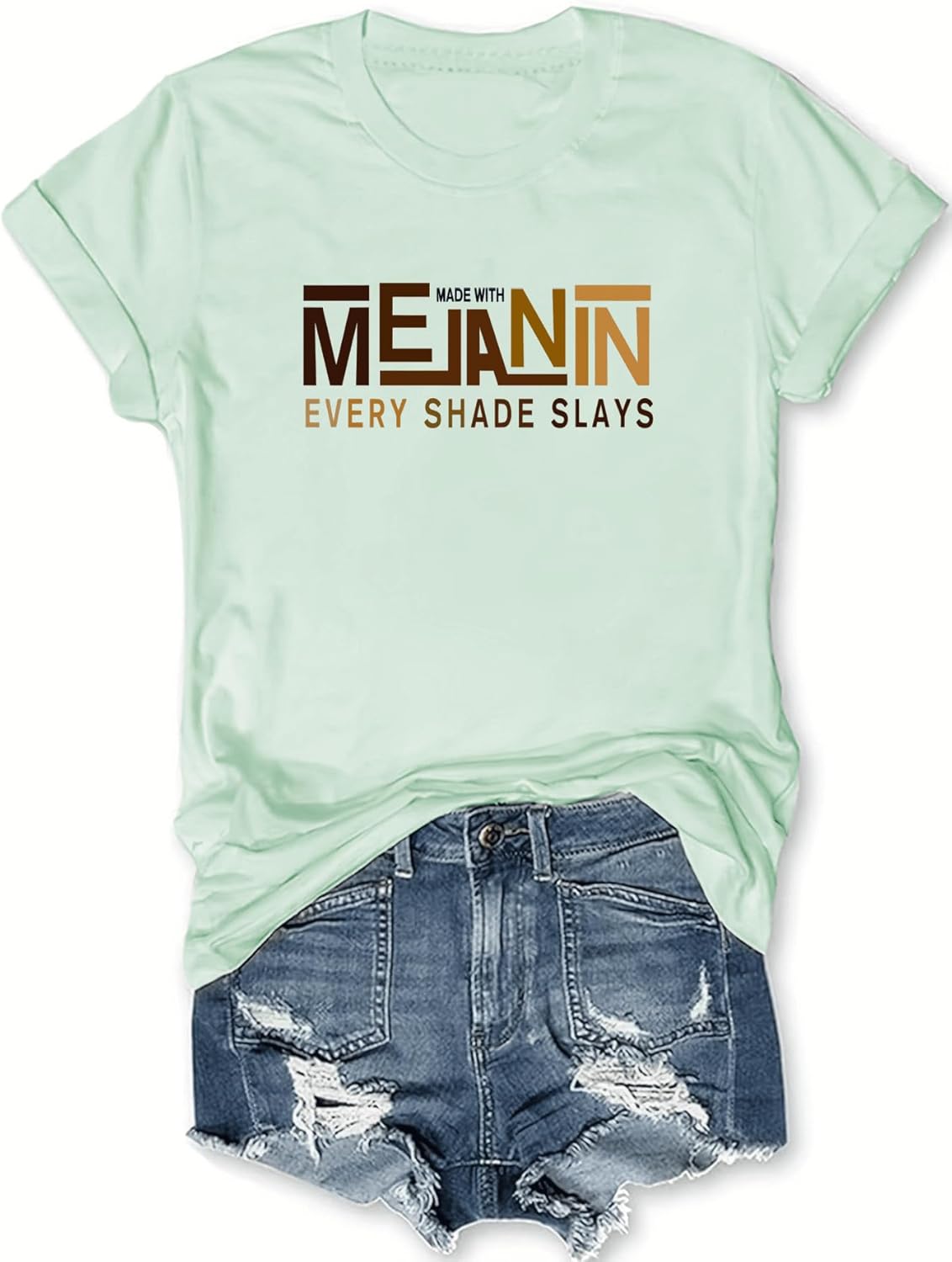 Black History Shirts Awareness Shirts Plus Size Tops for Women Afro American Natural Hair Vintage Melanin Tees - Image 22