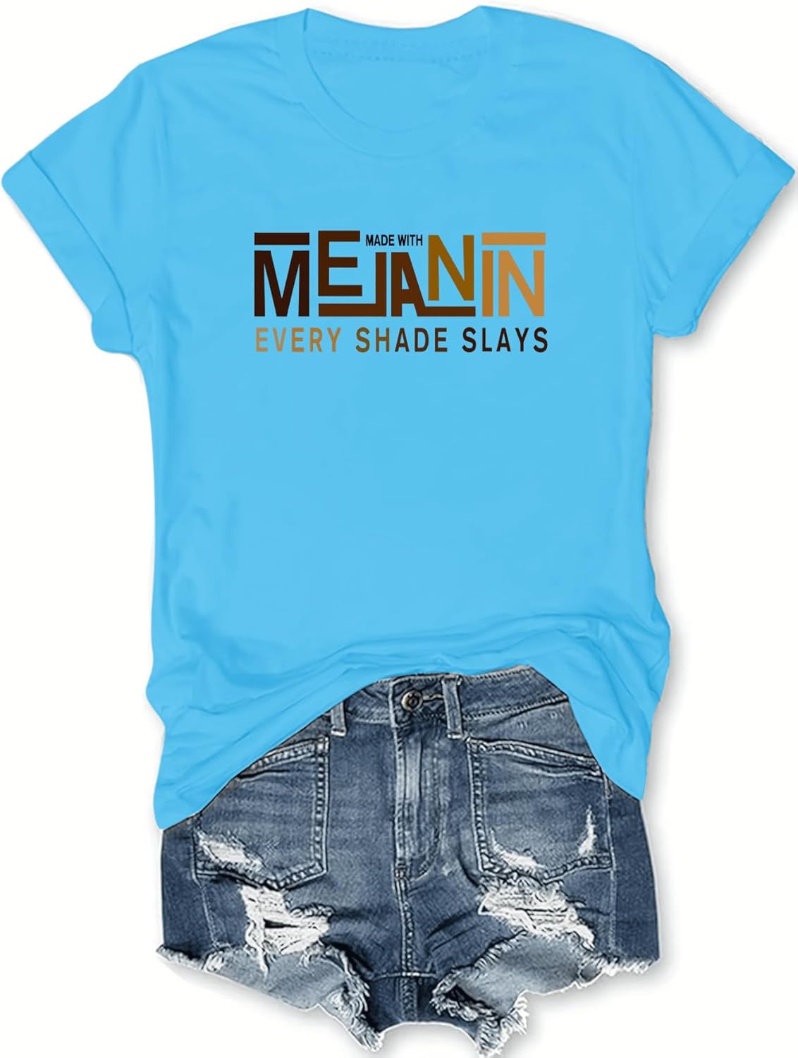 Black History Shirts Awareness Shirts Plus Size Tops for Women Afro American Natural Hair Vintage Melanin Tees - Image 13