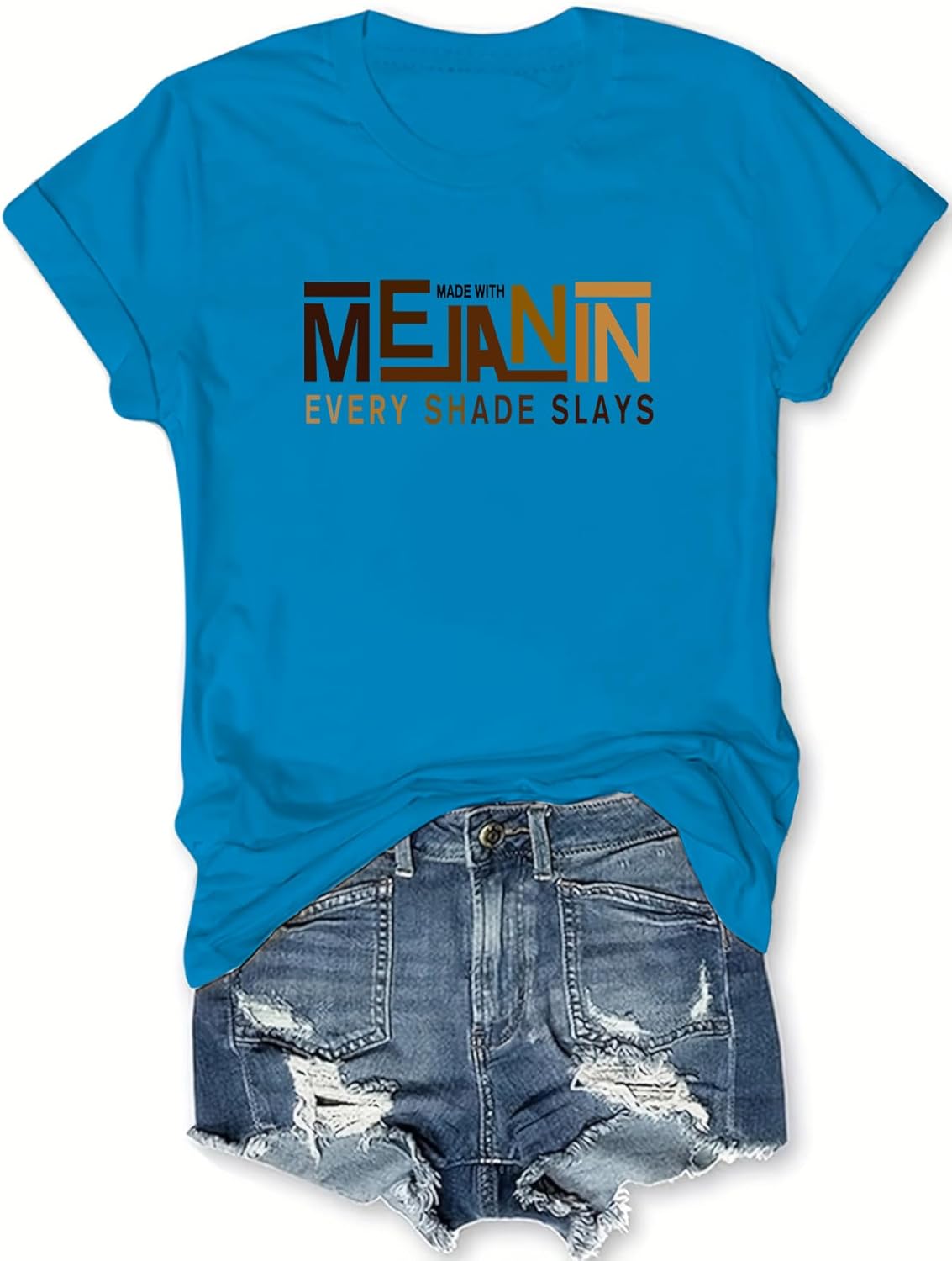 Black History Shirts Awareness Shirts Plus Size Tops for Women Afro American Natural Hair Vintage Melanin Tees - Image 18