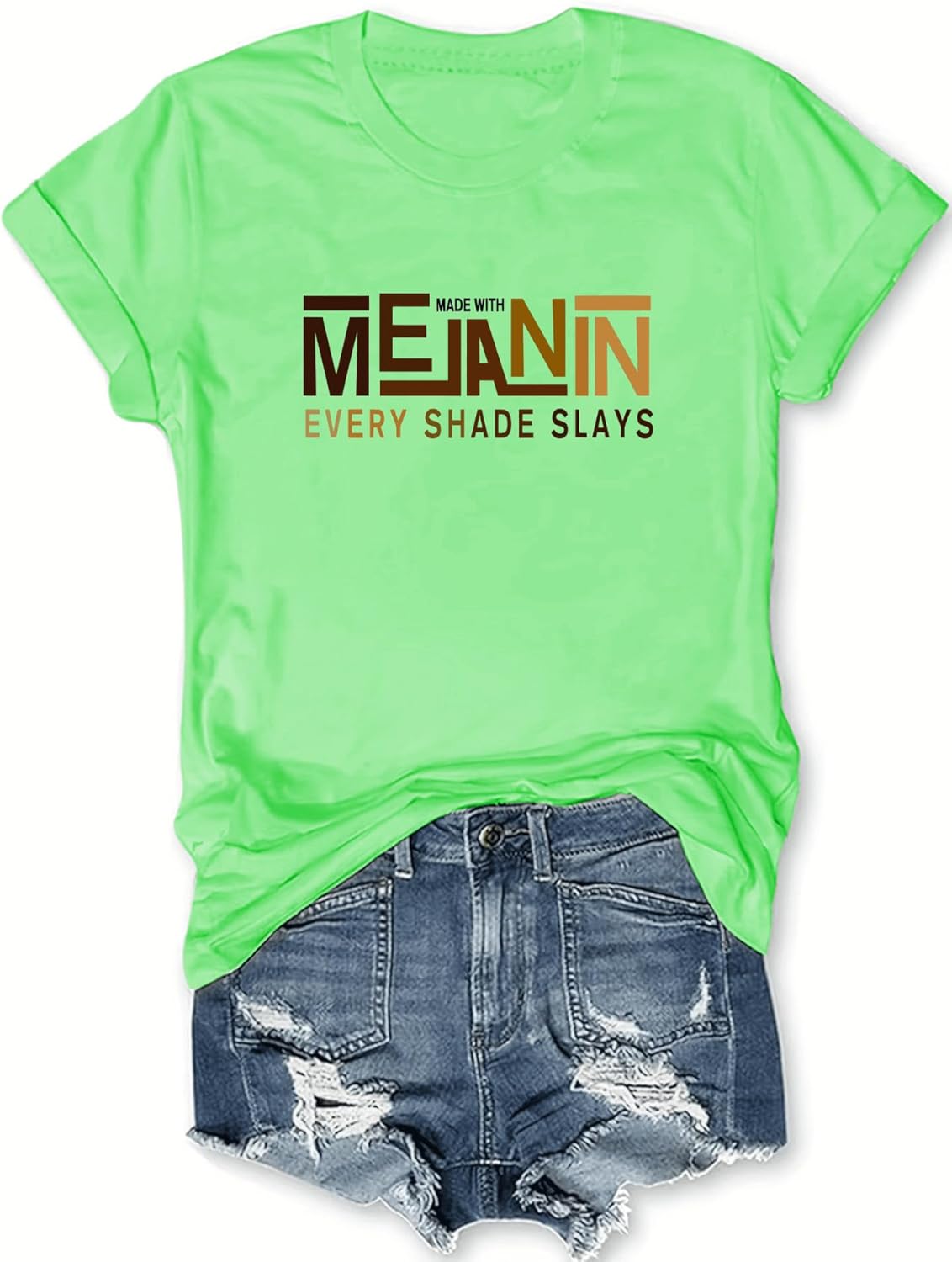 Black History Shirts Awareness Shirts Plus Size Tops for Women Afro American Natural Hair Vintage Melanin Tees - Image 15