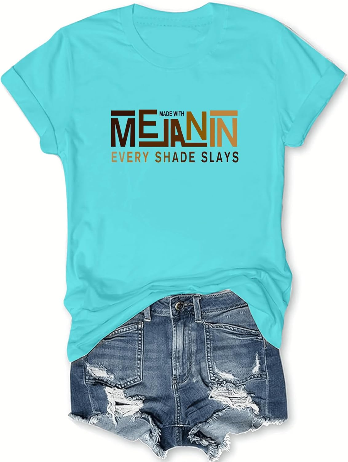 Black History Shirts Awareness Shirts Plus Size Tops for Women Afro American Natural Hair Vintage Melanin Tees - Image 19