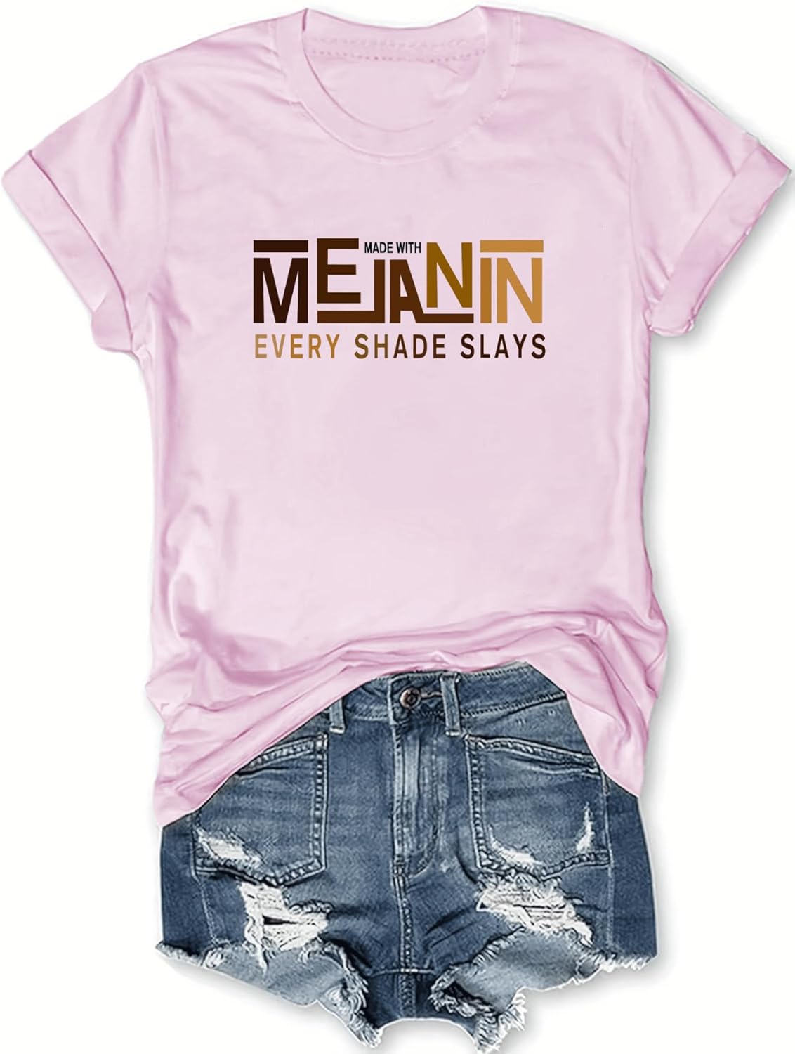 Black History Shirts Awareness Shirts Plus Size Tops for Women Afro American Natural Hair Vintage Melanin Tees - Image 20