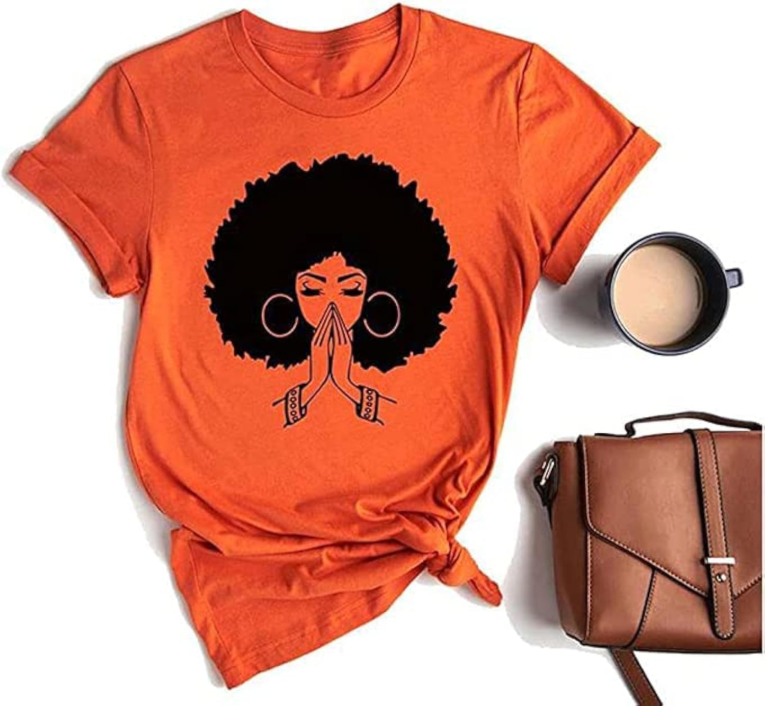 Black History Shirts Awareness Shirts Plus Size Tops for Women Afro American Natural Hair Vintage Melanin Tees - Image 24