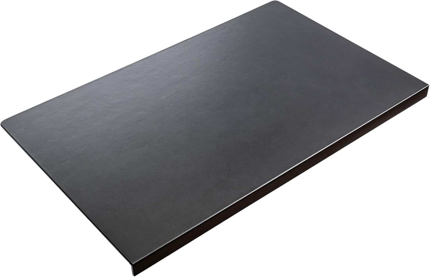 Black Leather 30" x 19" Desk Mat with Fixation Lip - Image 4