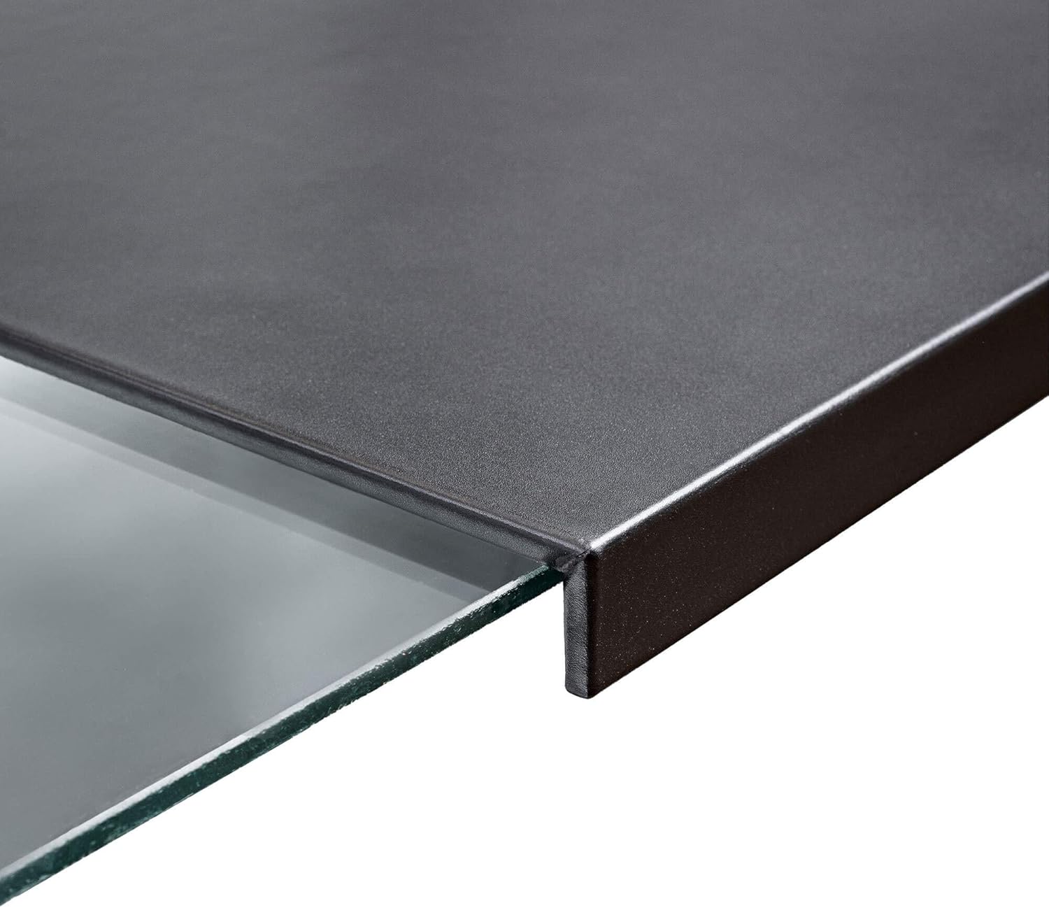 Black Leather 30" x 19" Desk Mat with Fixation Lip - Image 8