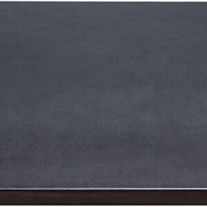 Black Leather 30" x 19" Desk Mat with Fixation Lip