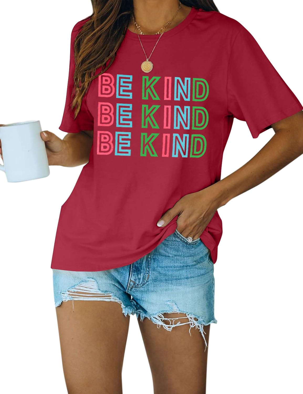 Blooming Jelly Womens Be Kind Shirt Short Sleeve Graphic Tees Loose Fit Tshirts Cute Casual Summer Tops Funny Teacher Outfits - Image 16