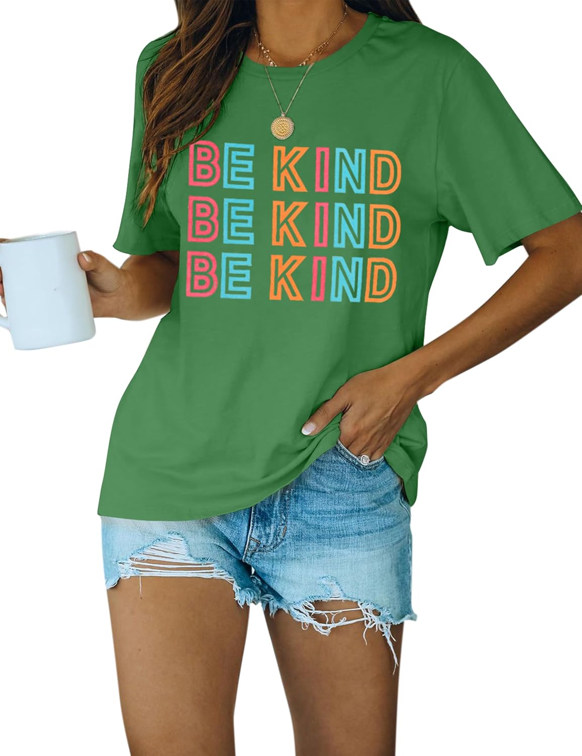 Blooming Jelly Womens Be Kind Shirt Short Sleeve Graphic Tees Loose Fit Tshirts Cute Casual Summer Tops Funny Teacher Outfits - Image 10