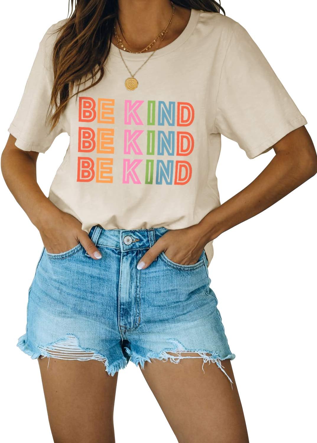 Blooming Jelly Womens Be Kind Shirt Short Sleeve Graphic Tees Loose Fit Tshirts Cute Casual Summer Tops Funny Teacher Outfits - Image 13