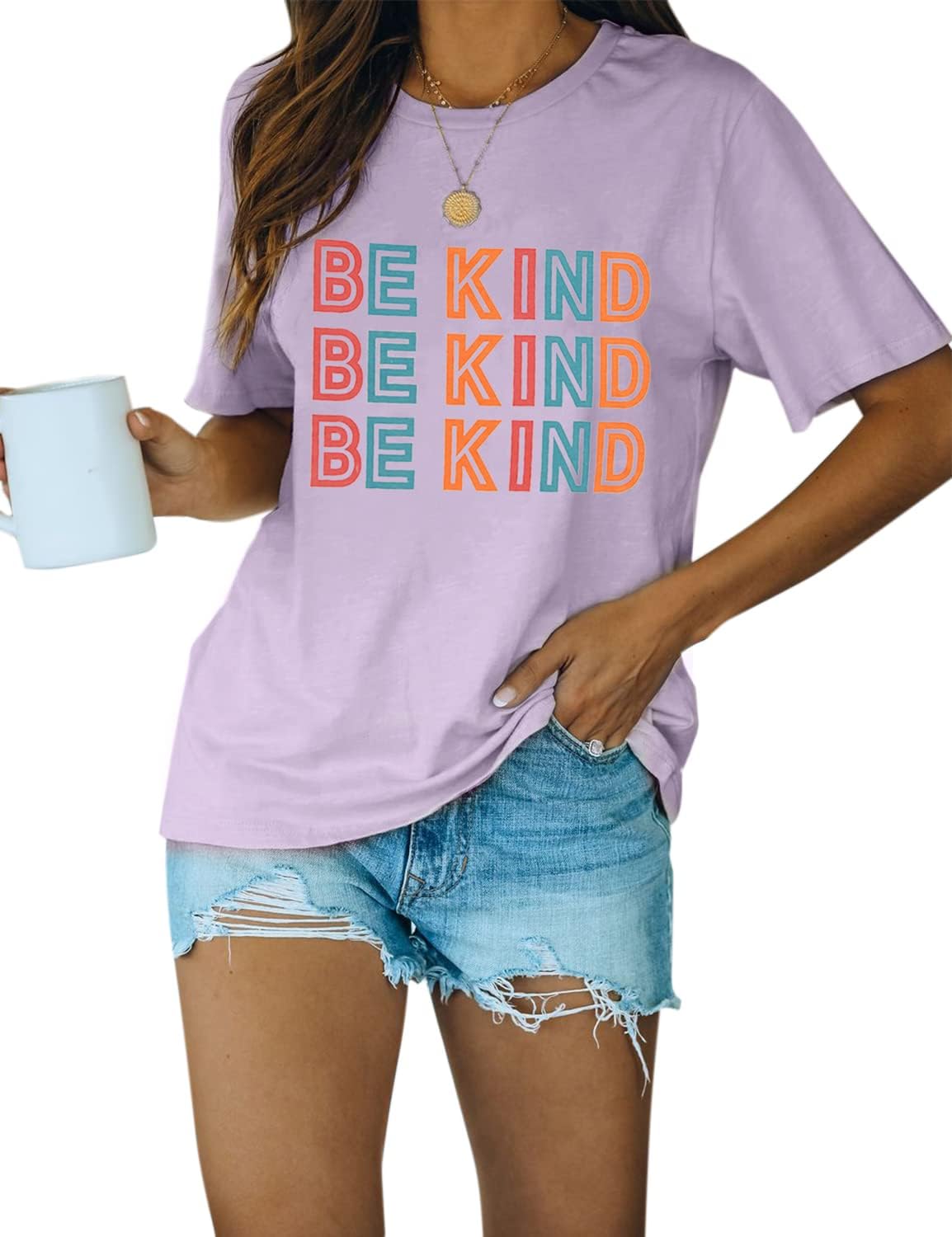 Blooming Jelly Womens Be Kind Shirt Short Sleeve Graphic Tees Loose Fit Tshirts Cute Casual Summer Tops Funny Teacher Outfits - Image 15