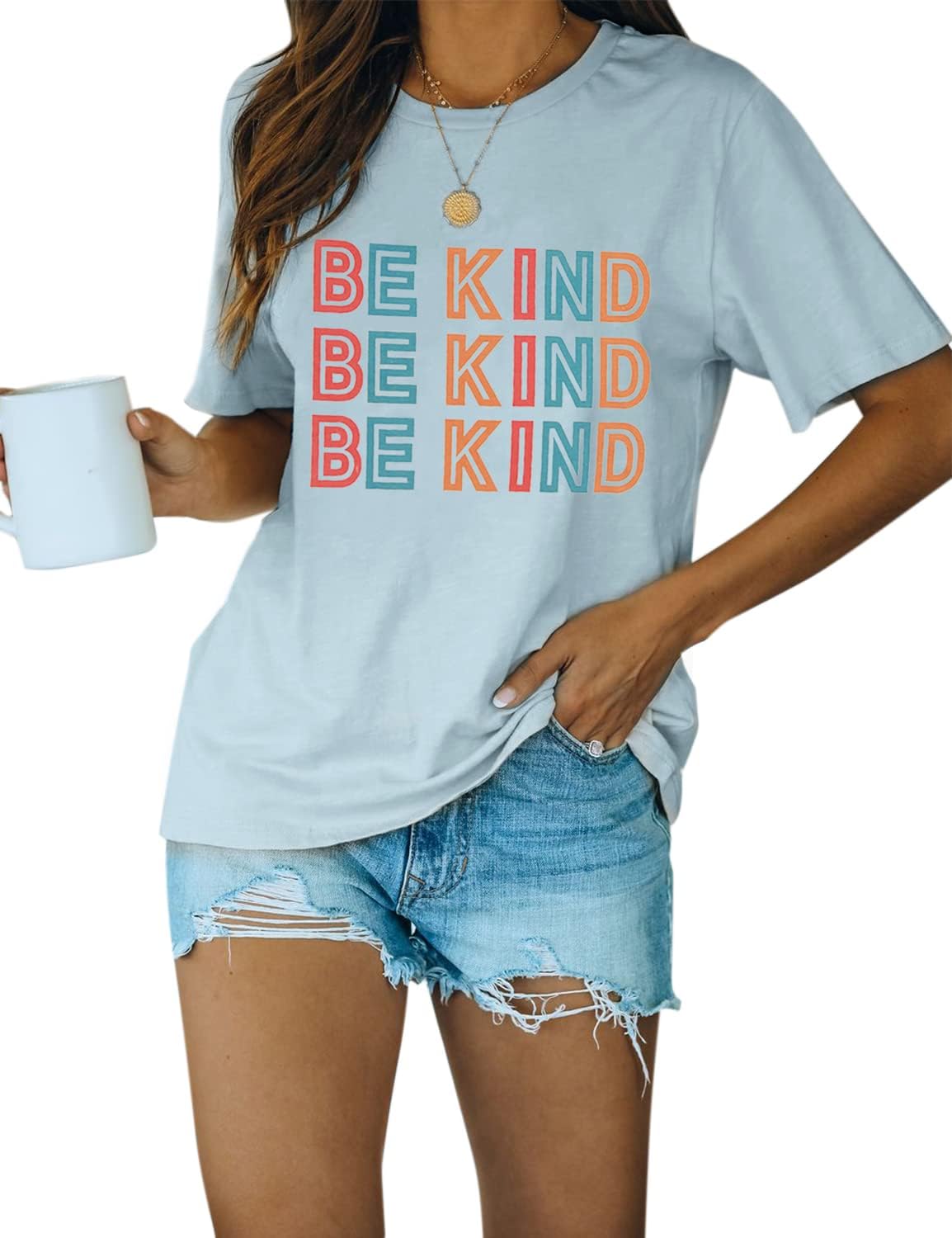 Blooming Jelly Womens Be Kind Shirt Short Sleeve Graphic Tees Loose Fit Tshirts Cute Casual Summer Tops Funny Teacher Outfits - Image 11