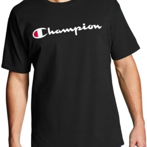 Champion Men's T-shirt, Cotton Midweight Men's Crewneck Tee,t-shirt for Men, Graphic Script