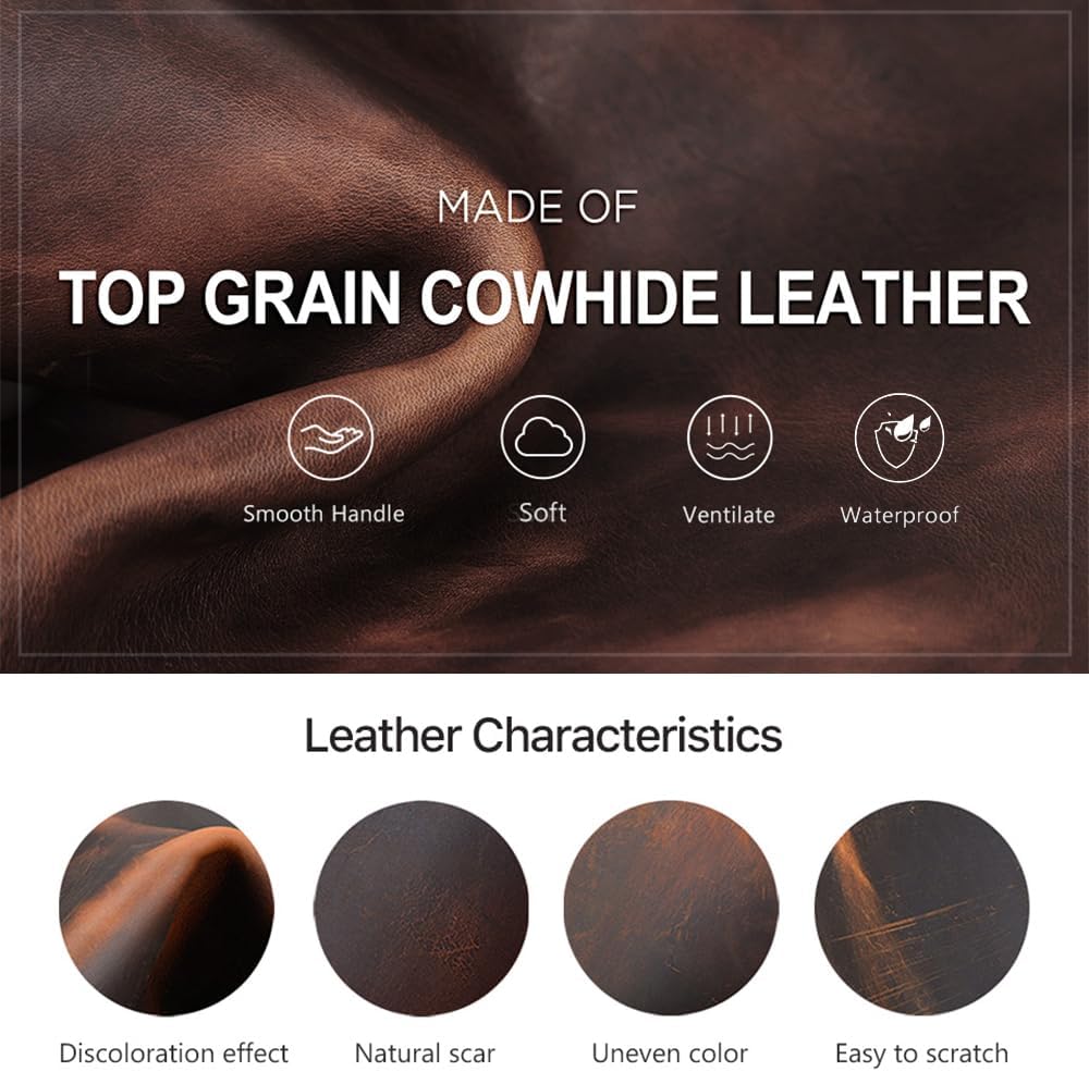 Contacts Full Grain Leather Wireless Charging Desk Mat with 15W Wireless Charger Type C Chargering Port Computer Desk Pad Large Mouse Pad 80x40 cm - Image 7