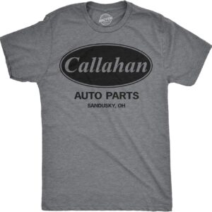 Crazy Dog Mens Callahan Auto Parts T Shirt Funny Graphic Novelty Tee