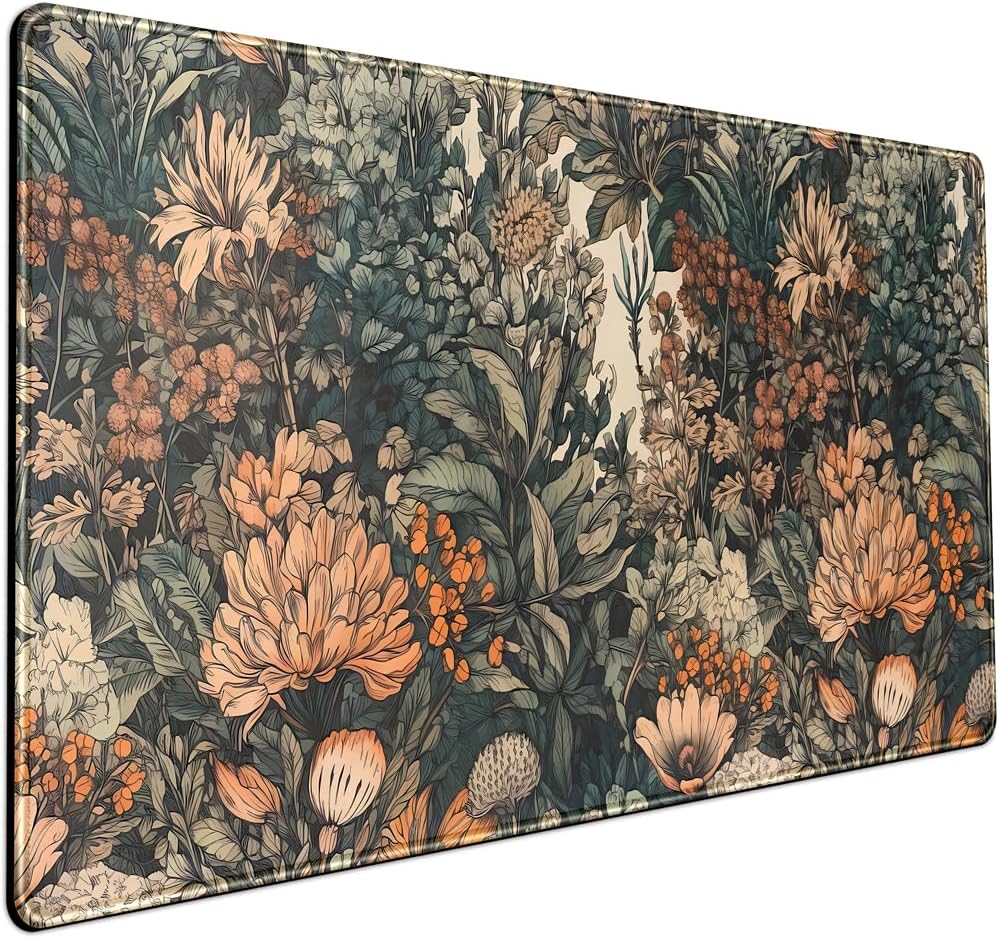 Cute Frog Kawaii Green Desk Decor Mat, Large Gaming Mouse Pad for Computer Keyboard Laptop, Home Office Accessories for Girl (31.5x15.7 in)-with Stitched Edges Pad - Image 8