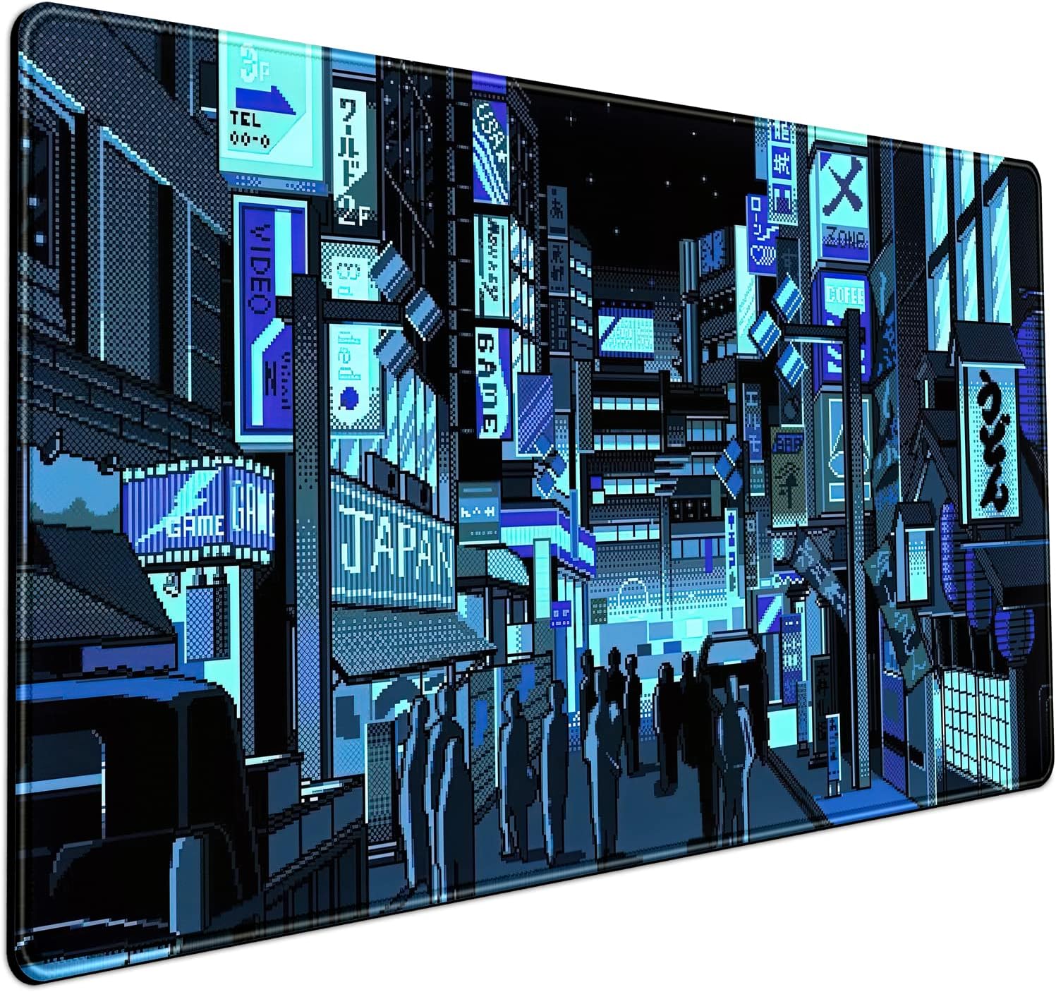 Cute Frog Kawaii Green Desk Decor Mat, Large Gaming Mouse Pad for Computer Keyboard Laptop, Home Office Accessories for Girl (31.5x15.7 in)-with Stitched Edges Pad - Image 16