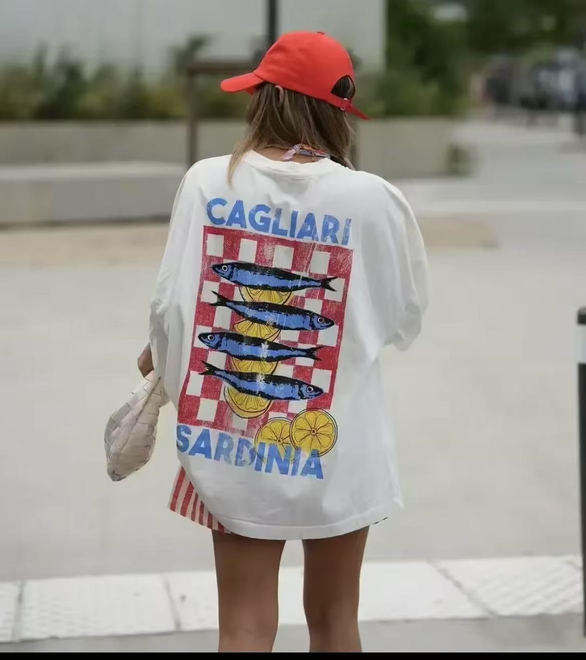 Cute Strawberry Beach Shirts Oversized Graphic Tees Women Short Sleeve Y2k Summer Tops 2000s Aesthetic Preppy Clothes - Image 5