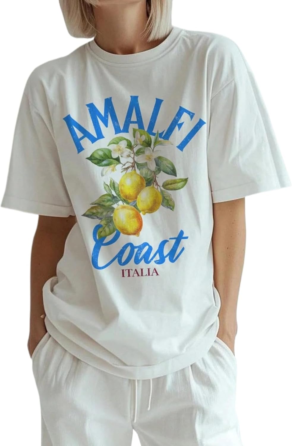 Cute Strawberry Beach Shirts Oversized Graphic Tees Women Short Sleeve Y2k Summer Tops 2000s Aesthetic Preppy Clothes - Image 26