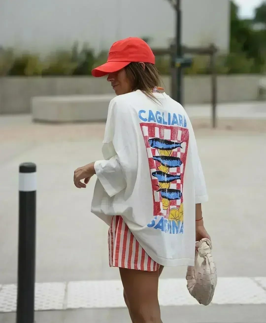 Cute Strawberry Beach Shirts Oversized Graphic Tees Women Short Sleeve Y2k Summer Tops 2000s Aesthetic Preppy Clothes - Image 2