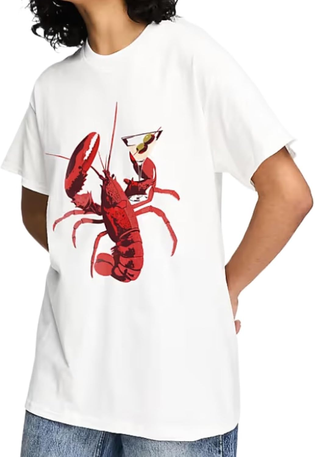 Cute Strawberry Beach Shirts Oversized Graphic Tees Women Short Sleeve Y2k Summer Tops 2000s Aesthetic Preppy Clothes - Image 7