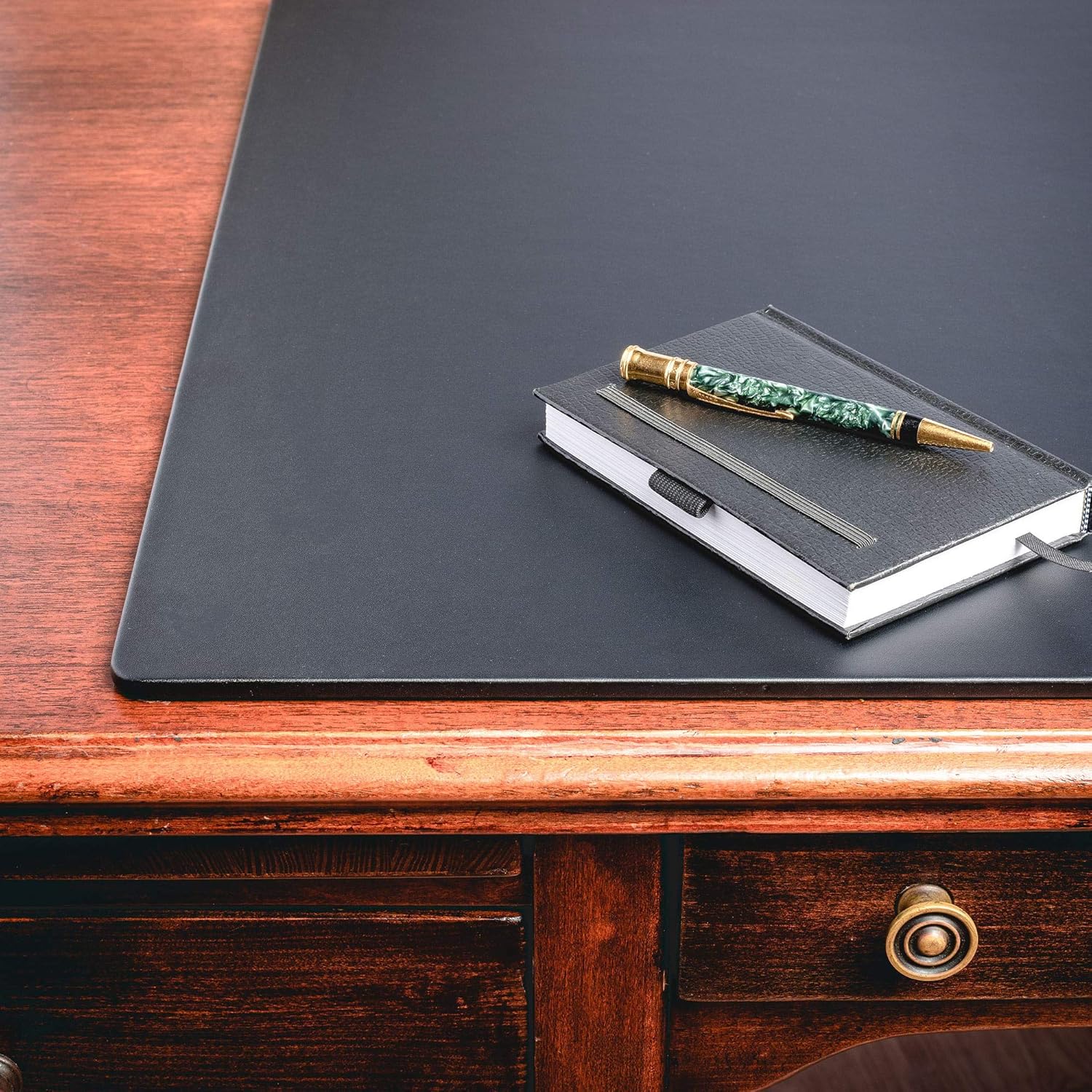 Dacasso Classic Leather Mat Desk pad, 38" x 24", Black - Image 7