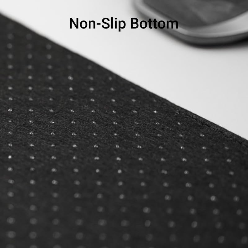 Desk Mat Bundle, Wrist Rest, Office Desk Pad, Large Mouse Pad, Anti-Slip Waterproof Gaming Mouse Pad, Vegan Leather, Desk Writing Pad for Office and Home, Black (31.5” x 15.7” x 0.14”) - Image 8