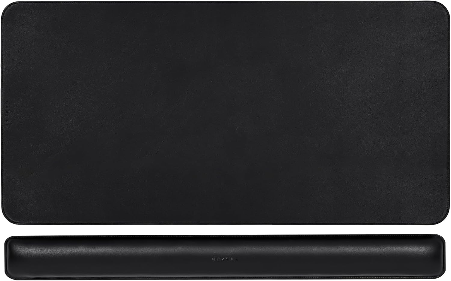 Desk Mat Bundle, Wrist Rest, Office Desk Pad, Large Mouse Pad, Anti-Slip Waterproof Gaming Mouse Pad, Vegan Leather, Desk Writing Pad for Office and Home, Black (31.5” x 15.7” x 0.14”) - Image 2