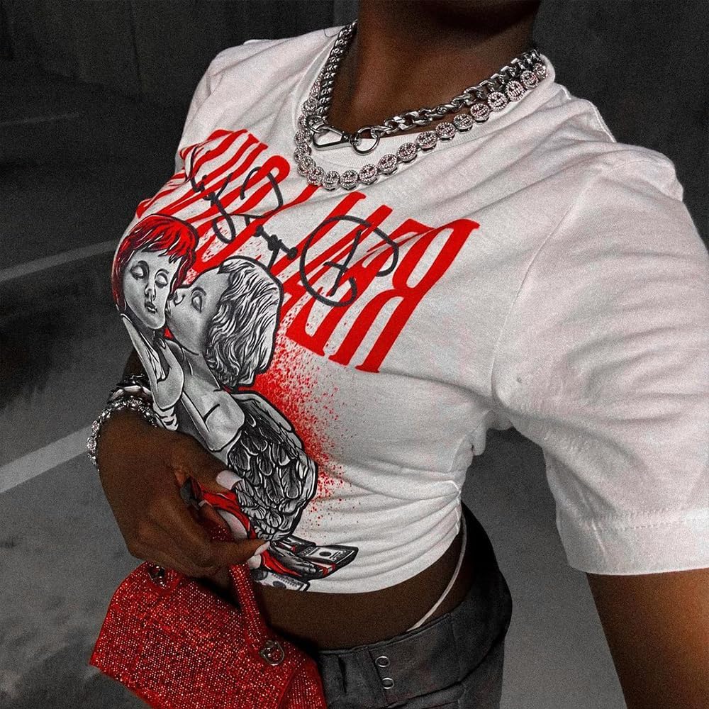 DopeSkill Graphic Tee Streetwear Hip Hop Hypebeast Street Style Crew Neck Unisex T-Shirt Sneaker Colour Matching Shirts Angel - Image 4