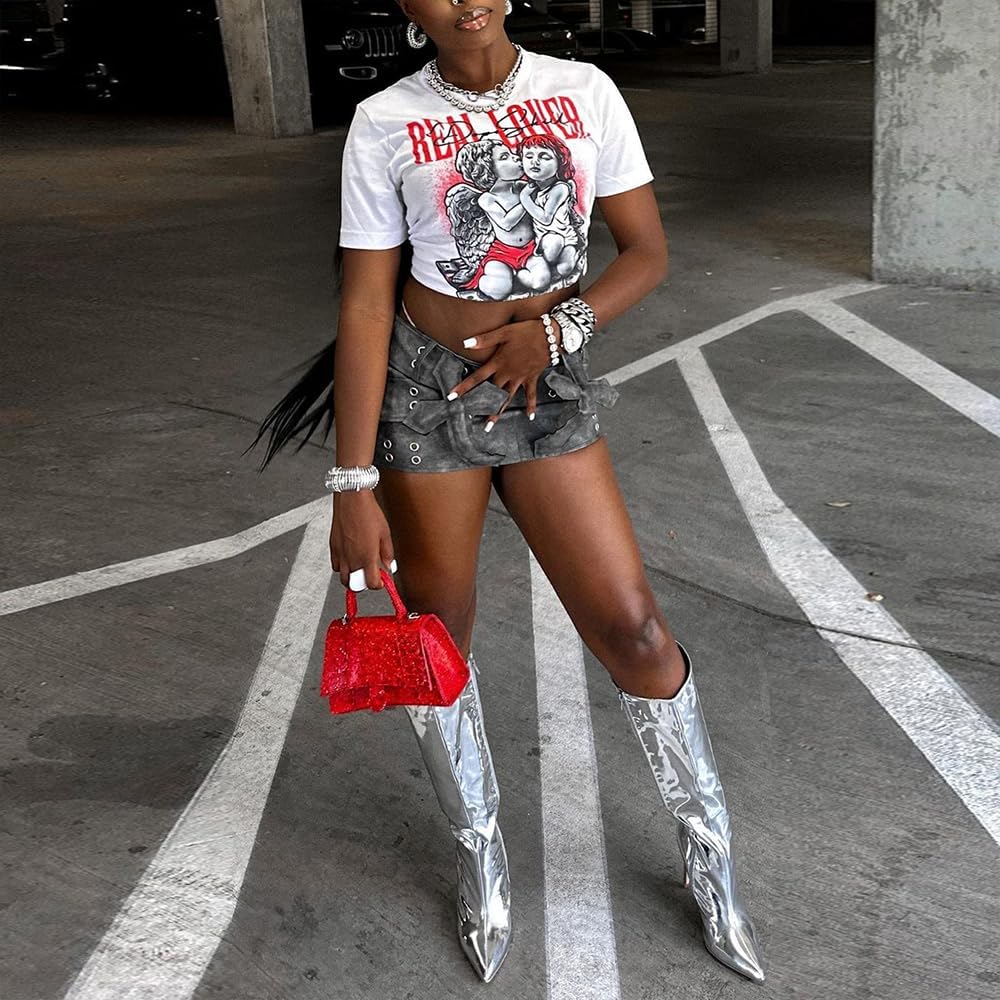 DopeSkill Graphic Tee Streetwear Hip Hop Hypebeast Street Style Crew Neck Unisex T-Shirt Sneaker Colour Matching Shirts Angel - Image 3