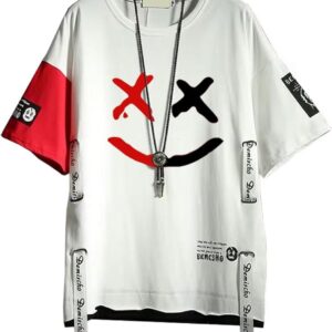 DUDHUH Men\u2019s T-Shirts Techwear Japanese Streetwear Hip Hop Short Sleeve Shirts for Men