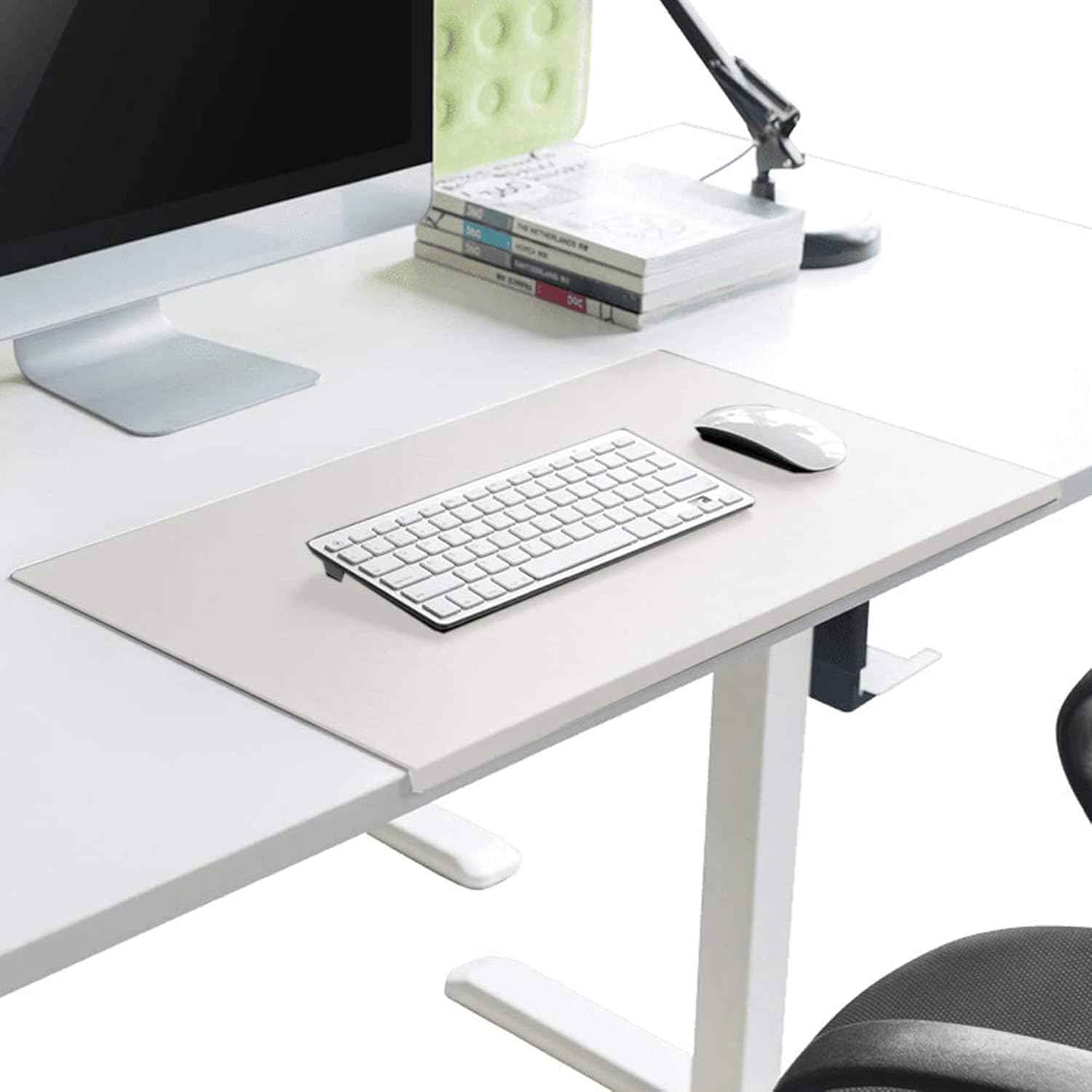 Extended Writing Gaming Mat with Fixation Lip - Large Office Desk Pad Non-Slip Mouse Mat | Waterproof Desktops Mat Soft Leather Mouse Pad for Home Office