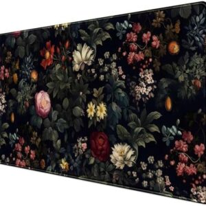 for Vintage Large Desk Mat Non-Slip Base for Desktop Laptop Keyboard Mouse Pad 31.5 x 15.8 in. Gaming Office Decor