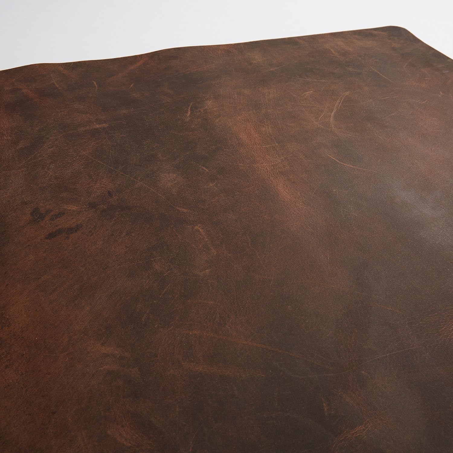 Full Grain Leather Desk Pad Protector,36''x17''Large Genuine Leather Desktop Blotter Mats for Keyboard and Mouse, Big Desk Writing Pad for Office\/Home\/Work\/Game -Brown (Brown, 36''x17'') - Image 5