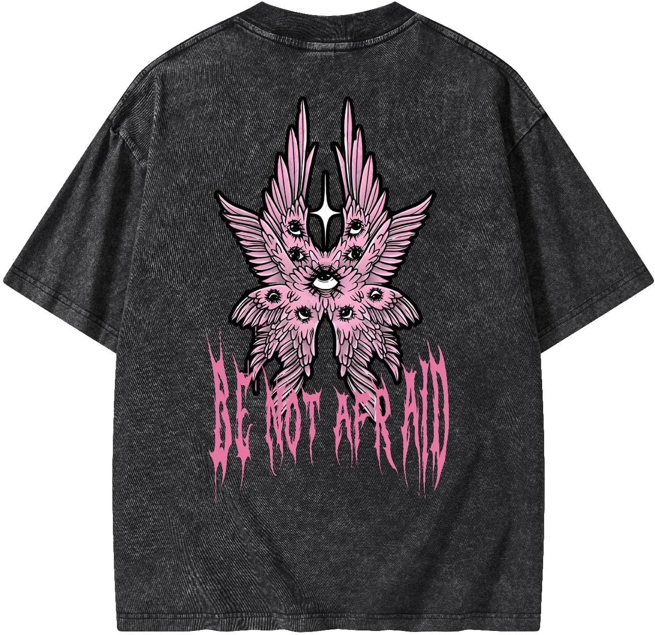 Graphic Tees Summer Women Men Cotton Novelty Oversized Crew Archangel Christian Washed - Image 13