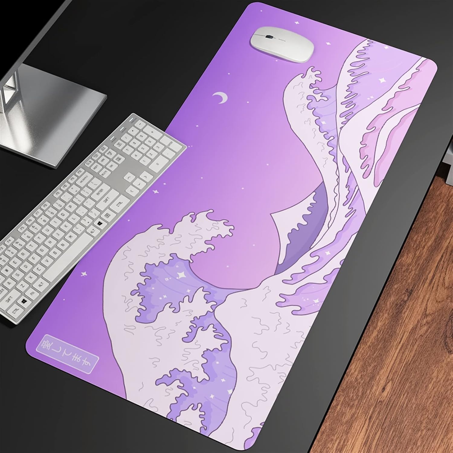 Great Wave Off Art Large Size Mouse Pad Natural Rubber PC Computer Gaming Mousepad Desk Mat Locking Edge for CS GO LOL (Color : SNC-006, Size : 1000x500x3mm)
