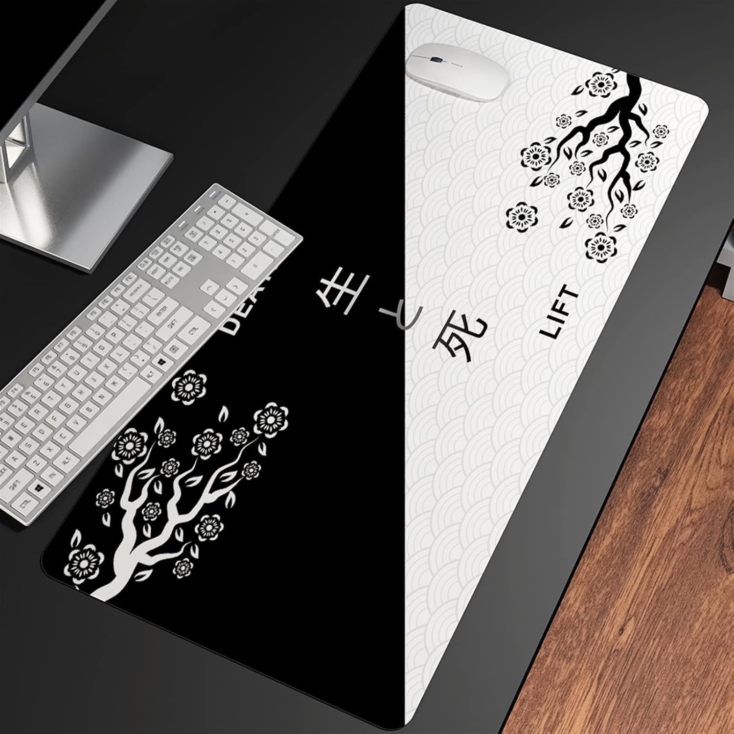 Great Wave Off Art Large Size Mouse Pad Natural Rubber PC Computer Gaming Mousepad Desk Mat Locking Edge for CS GO LOL (Color : SNC-022, Size : 1000x500x3mm) - Image 4